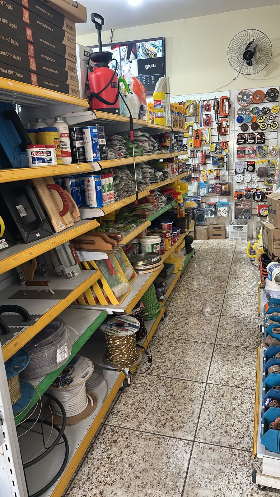Produtos expostos na loja
